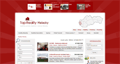 Desktop Screenshot of objekty.reality-malacky.eu