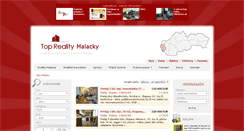 Desktop Screenshot of byty.reality-malacky.eu
