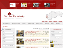Tablet Screenshot of byty.reality-malacky.eu