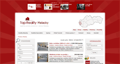 Desktop Screenshot of priestory.reality-malacky.eu